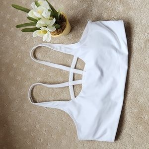 Vuori W's white bra sz L. Worn once